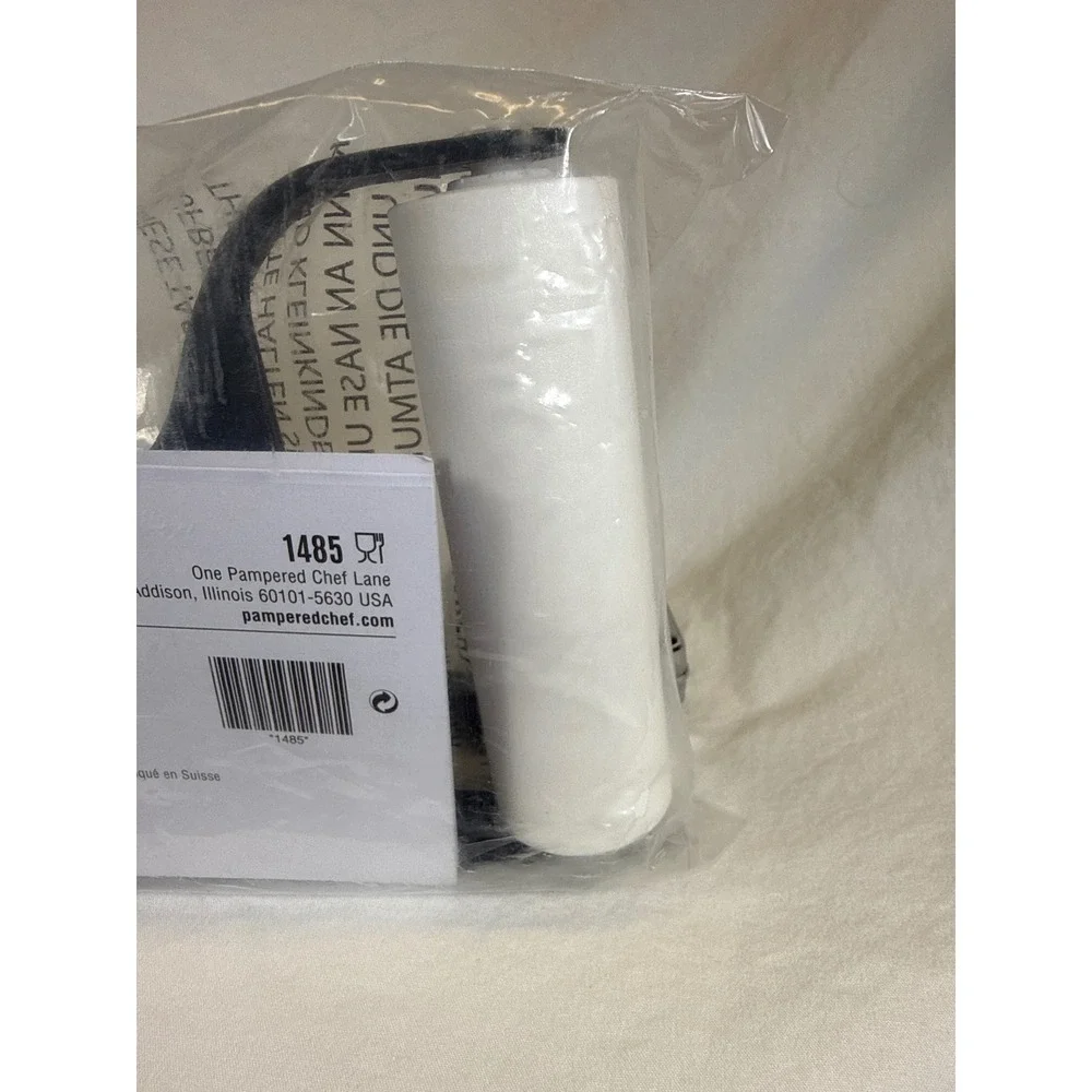 Pampered Chef Baker's Roller 1485 Dual Sided Pastry Pizza Dough Roller New